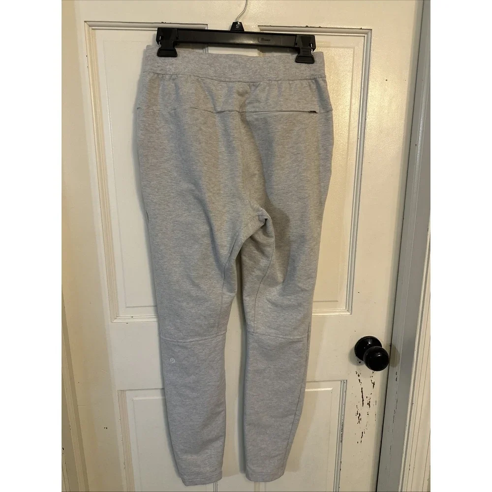 Lululemon City Sweat Pant Slim Stretch French Terry Slim Tapered Fit Size S Gray